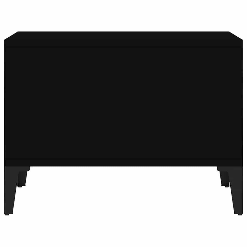 Stolić za kavu crni 60x50x36,5 cm od konstruiranog drva