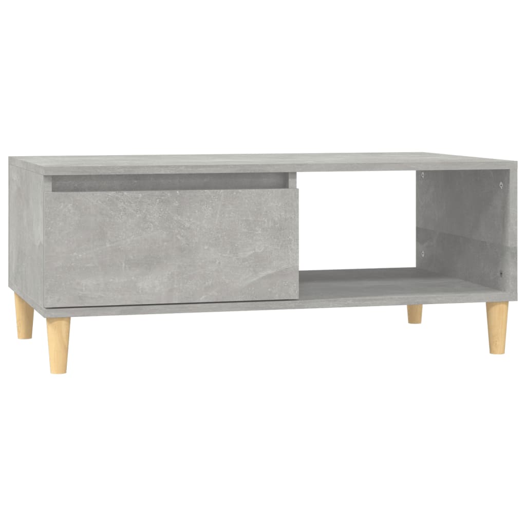 Stolić za kavu boja betona 90x50x36,5 cm konstruirano drvo