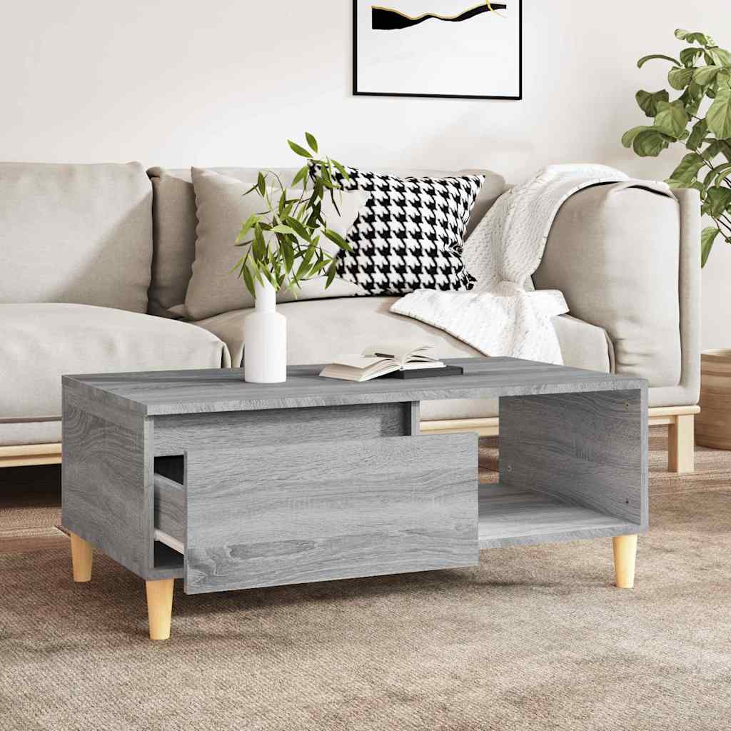 Stolić za kavu boja sivog hrasta 90x50x36,5cm konstruirano drvo