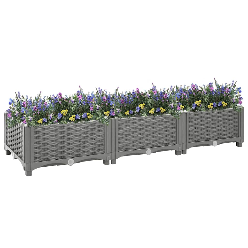 Povišena gredica 120x40x23 cm od polipropilena