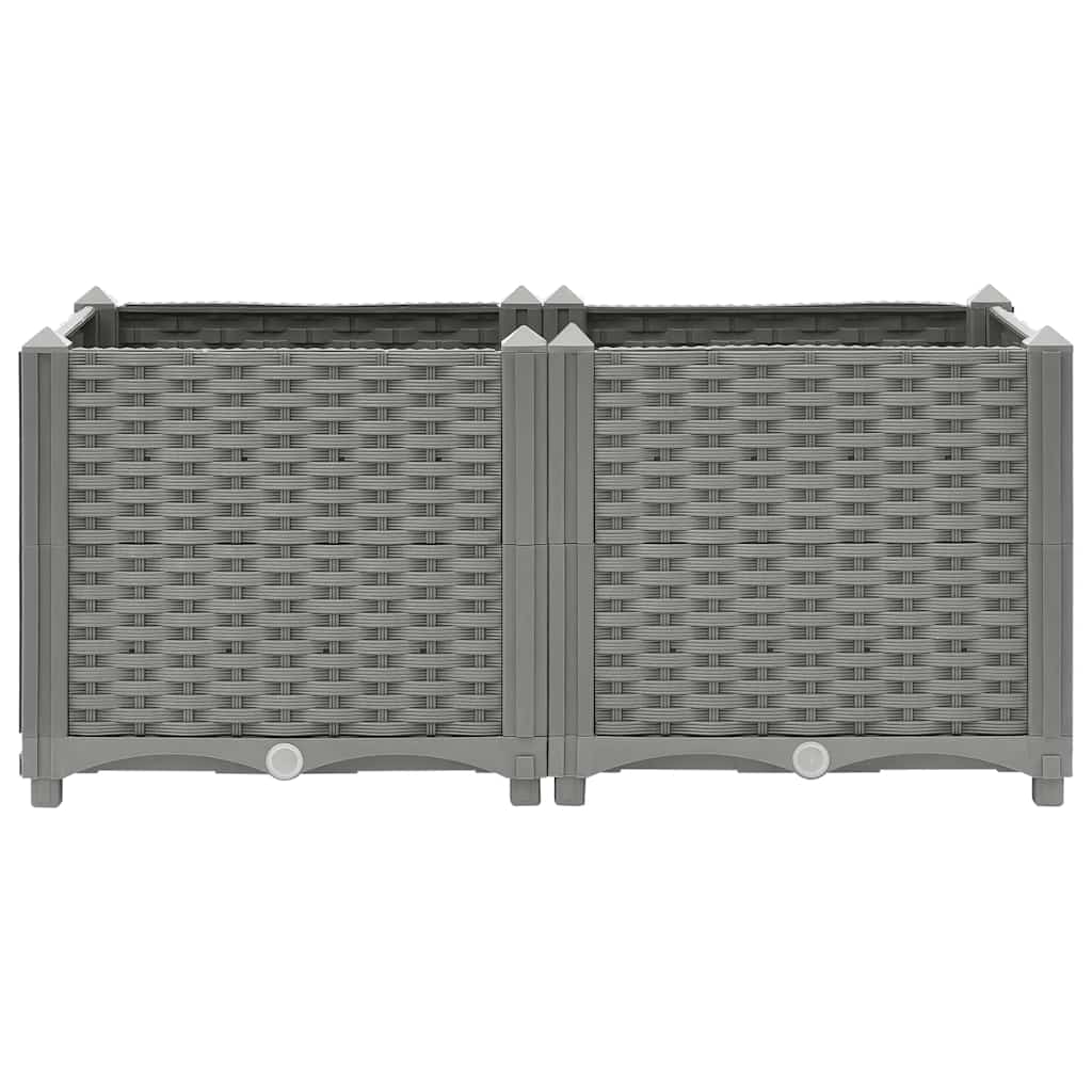 Povišena gredica 80x40x38 cm od polipropilena
