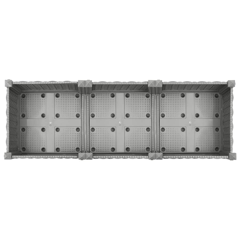 Povišena gredica 120x40x71 cm od polipropilena