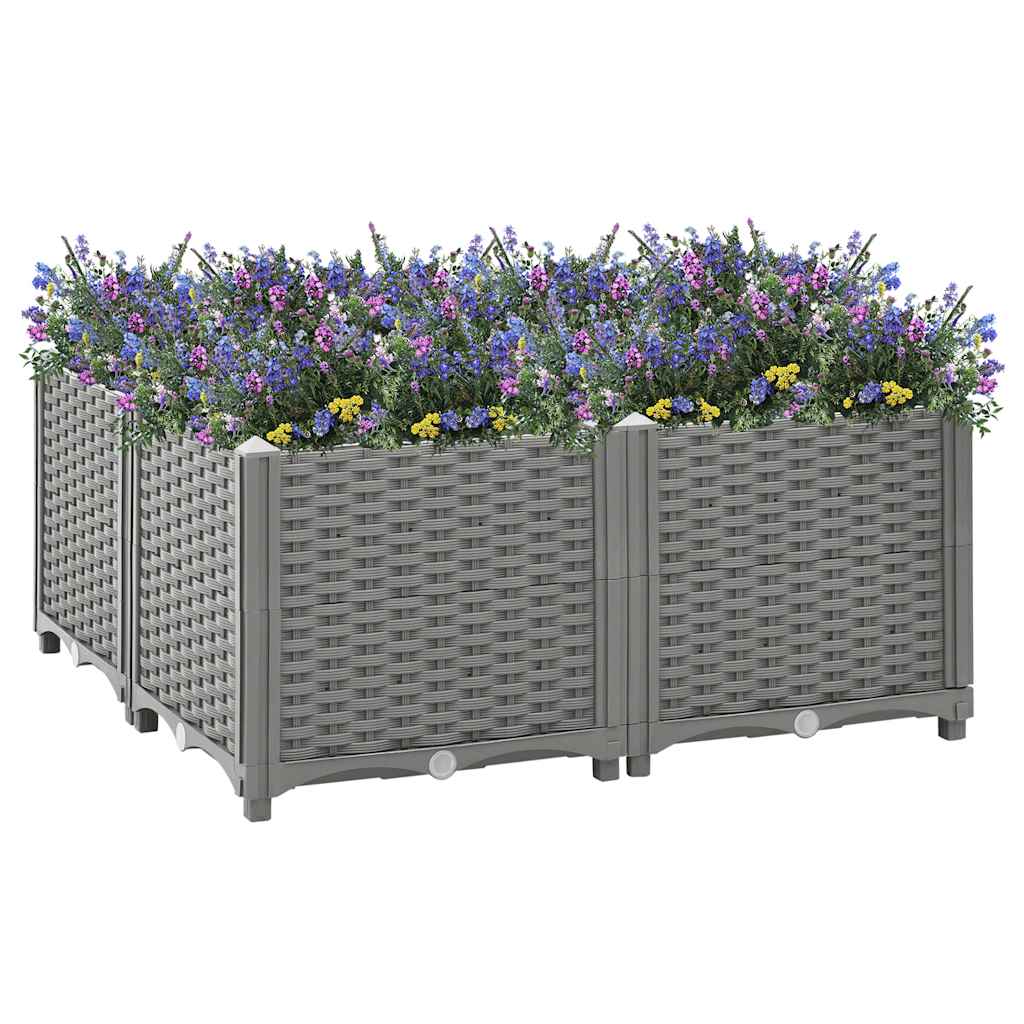 Povišena gredica 80x80x38 cm od polipropilena
