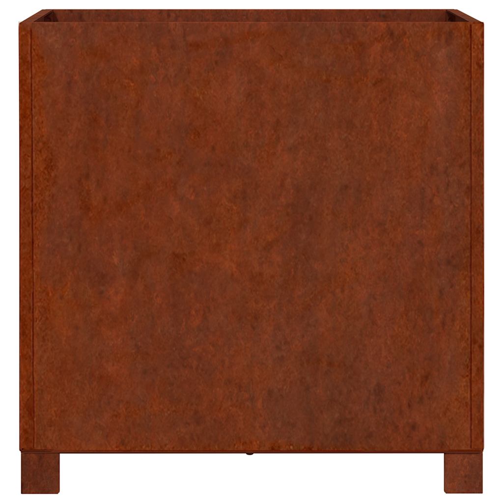 Sadilica s nogama boja hrđe 50 x 50 x 50 cm od čelika COR-TEN
