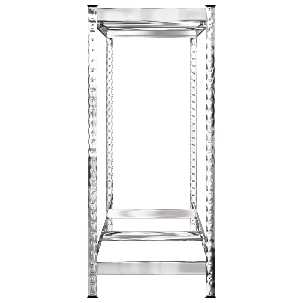 Stalci za gume s 2 razine 3 kom srebrni 110x40x110 cm čelični