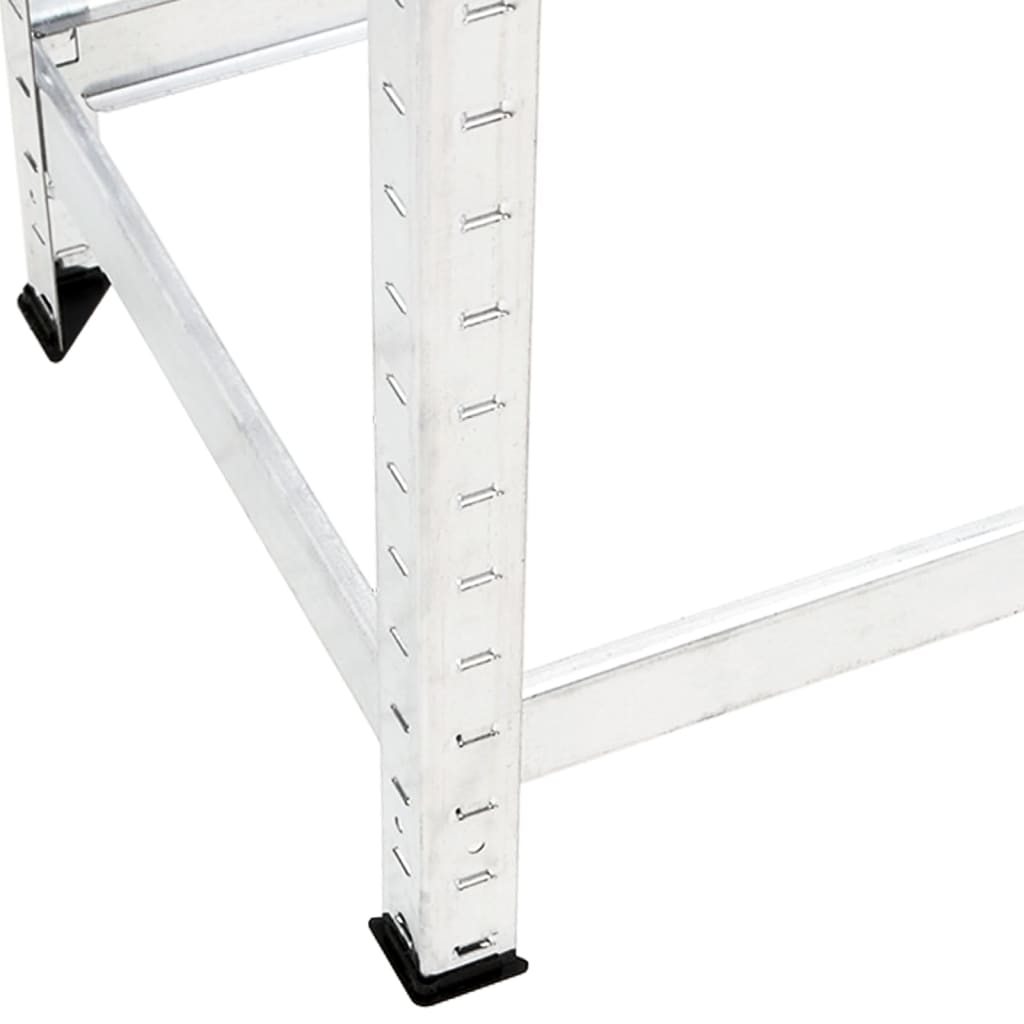 Stalci za gume s 2 razine 3 kom srebrni 110x40x110 cm čelični