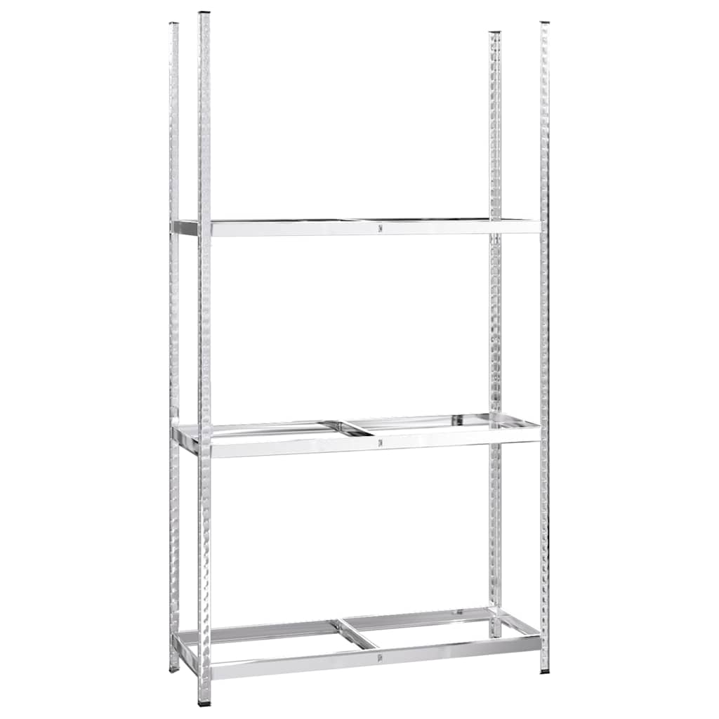 Stalci za gume s 3 razine 4 kom srebrni 110x40x200 cm čelični