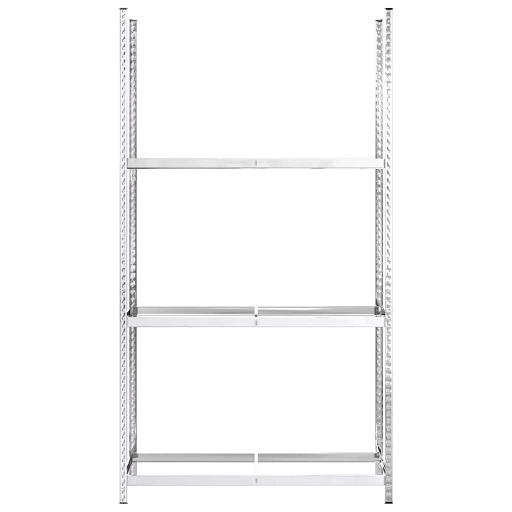 Stalci za gume s 3 razine 4 kom srebrni 110x40x200 cm čelični