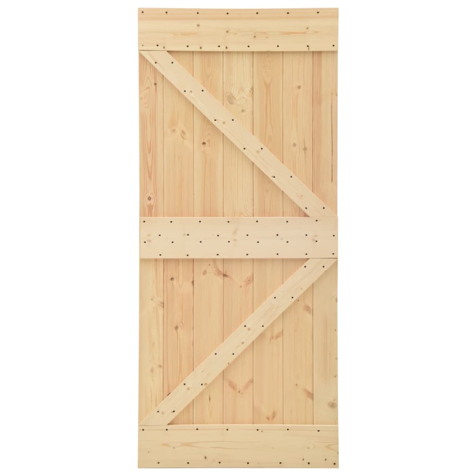 Vrata NARVIK Prirodna 80 x 210 cm Čvrsta borovina