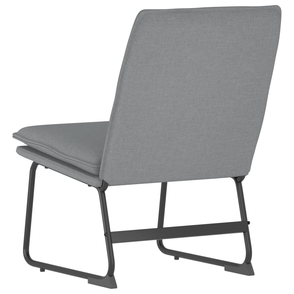 Ležaljka svjetlosiva 52 x 75 x 76 cm od tkanine