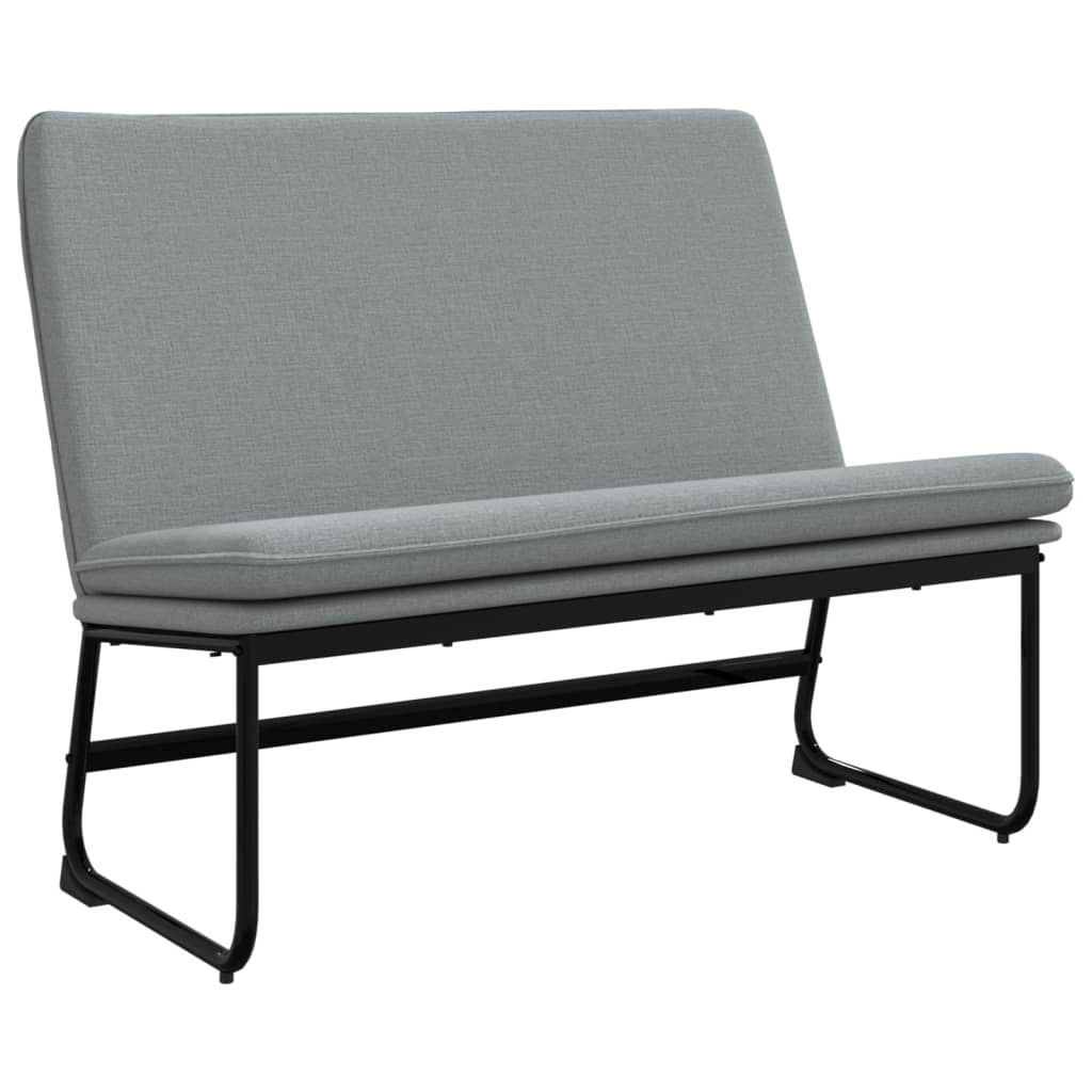 Klupa svjetlosiva 100 x 75 x 76 cm od tkanine