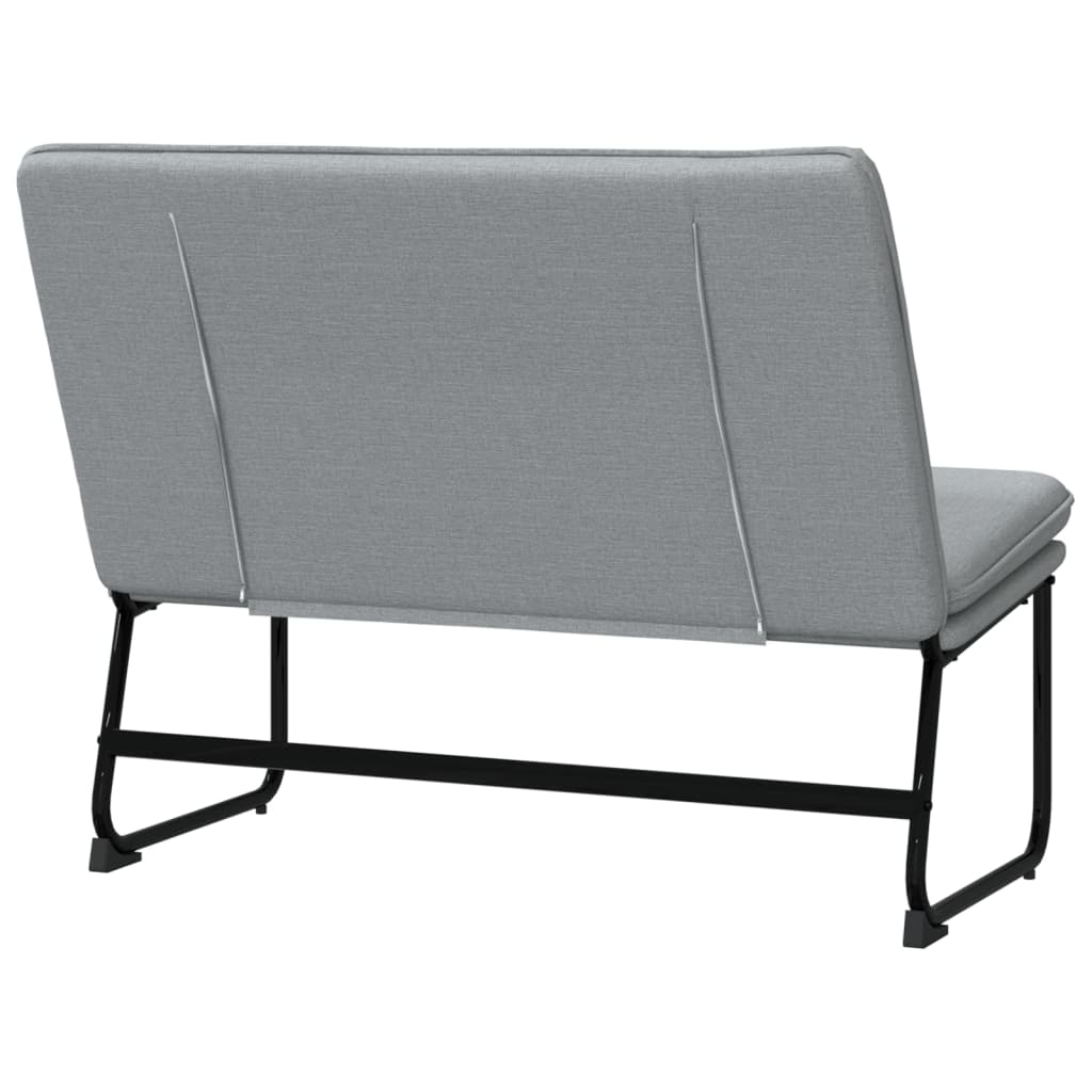 Klupa svjetlosiva 100 x 75 x 76 cm od tkanine