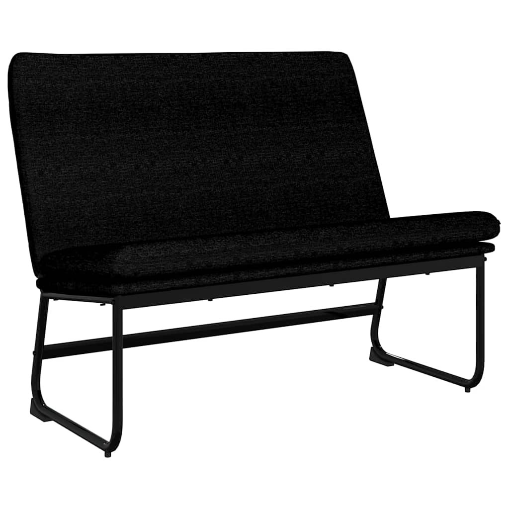 Klupa crna 100 x 75 x 76 cm od tkanine