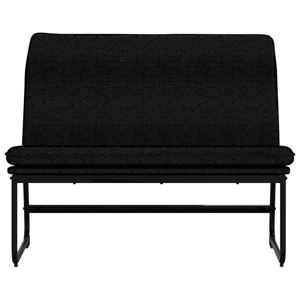 Klupa crna 100 x 75 x 76 cm od tkanine