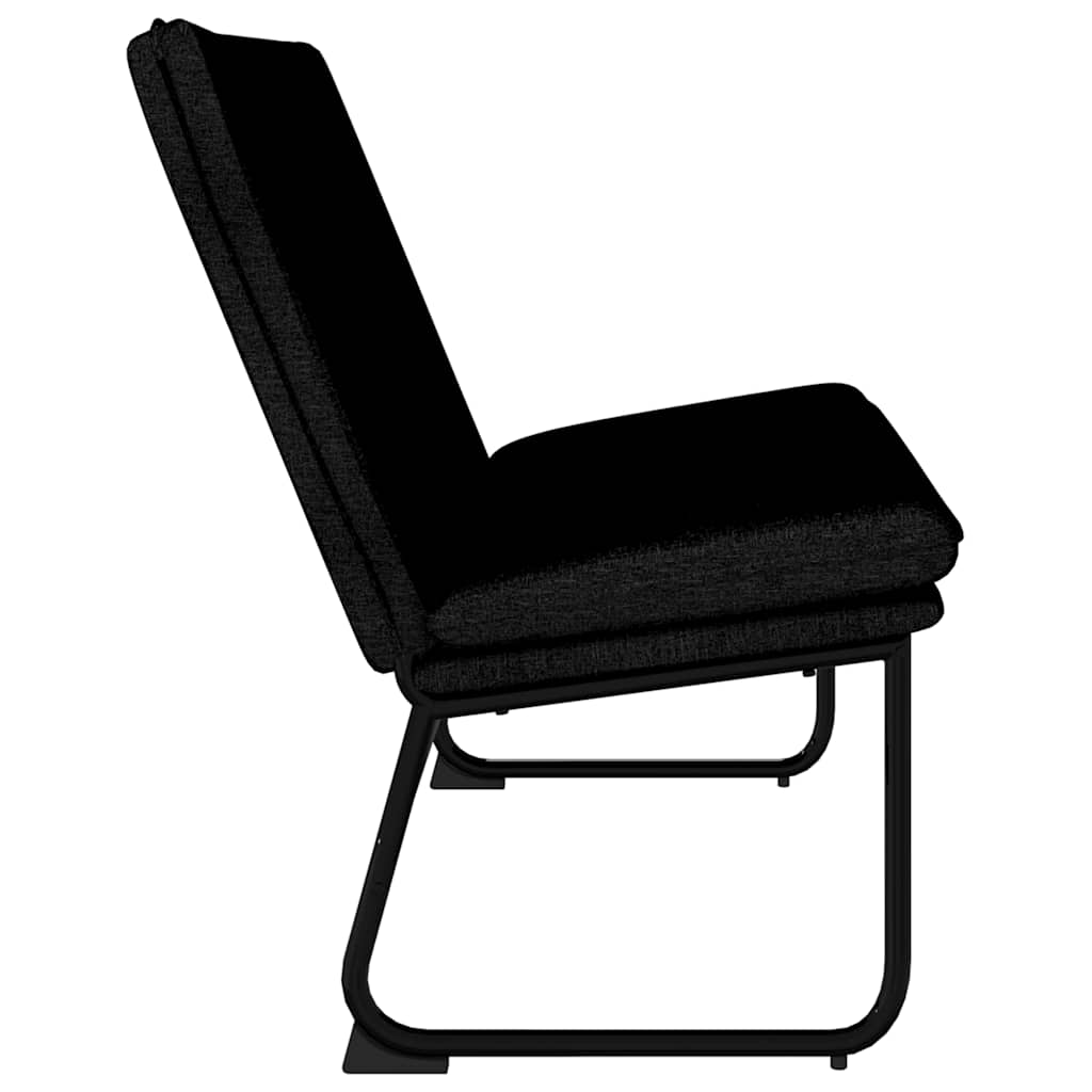 Klupa crna 100 x 75 x 76 cm od tkanine