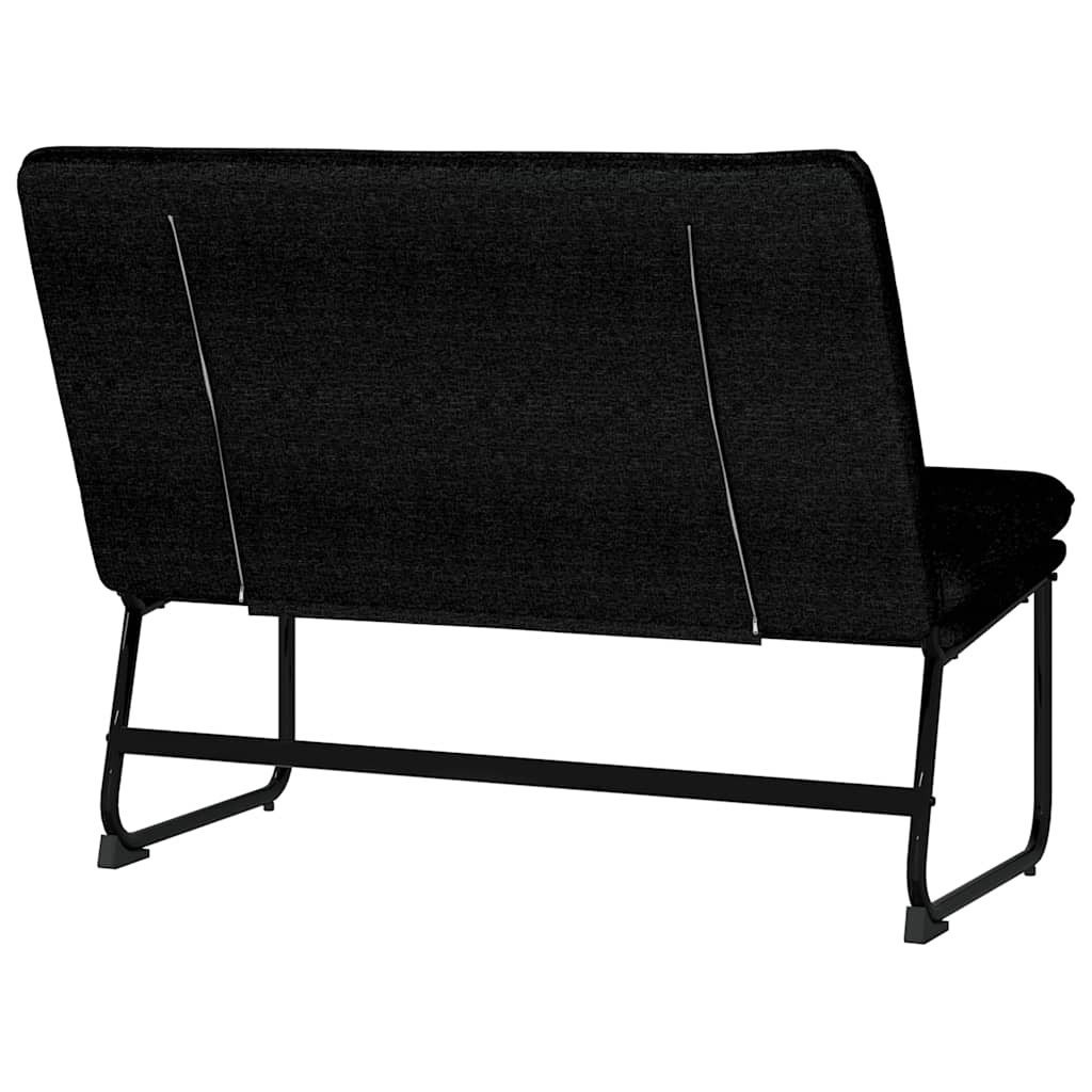 Klupa crna 100 x 75 x 76 cm od tkanine