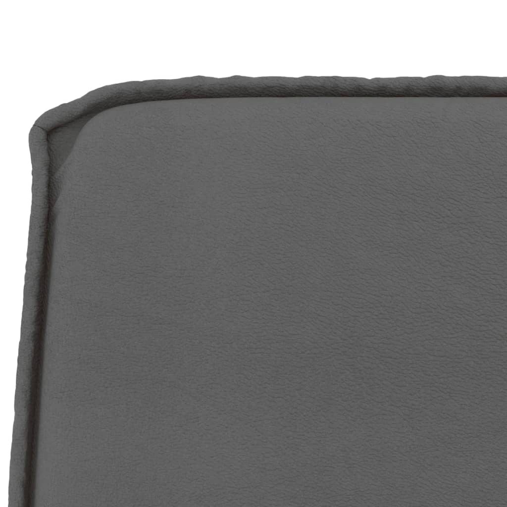 Klupa siva 100 x 75 x 76 cm od umjetne kože