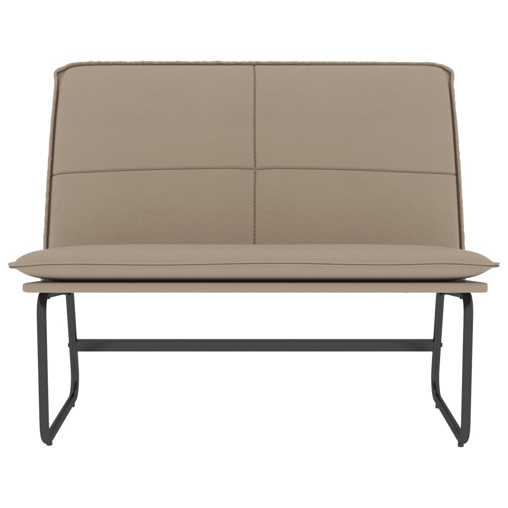 Klupa boja cappuccina 100 x 75 x 76 cm od umjetne kože