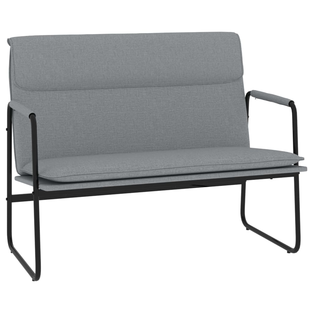 Klupa svjetlosiva 100 x 64 x 80 cm od tkanine