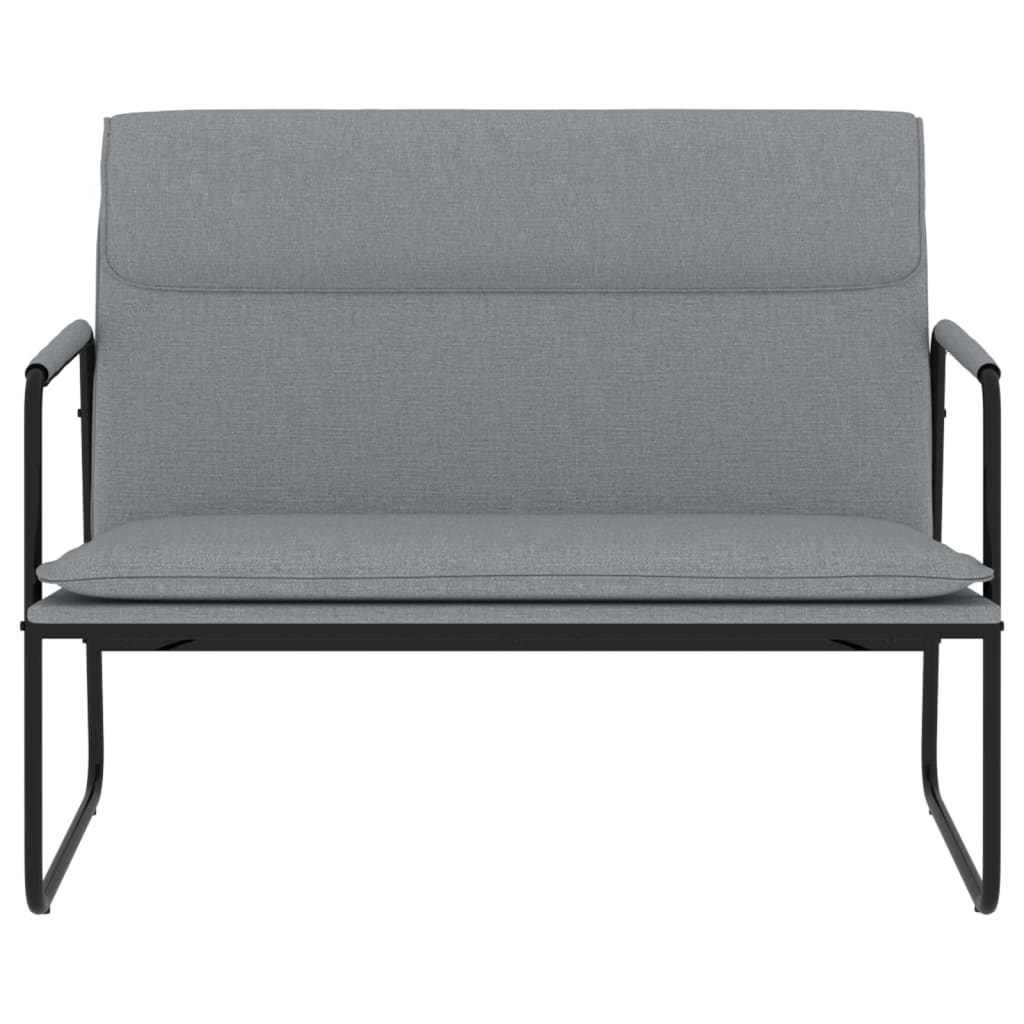 Klupa svjetlosiva 100 x 64 x 80 cm od tkanine
