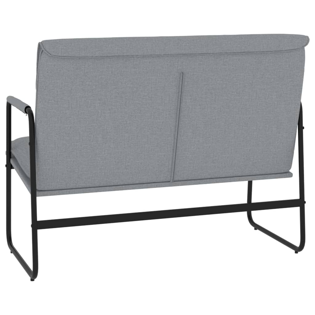 Klupa svjetlosiva 100 x 64 x 80 cm od tkanine