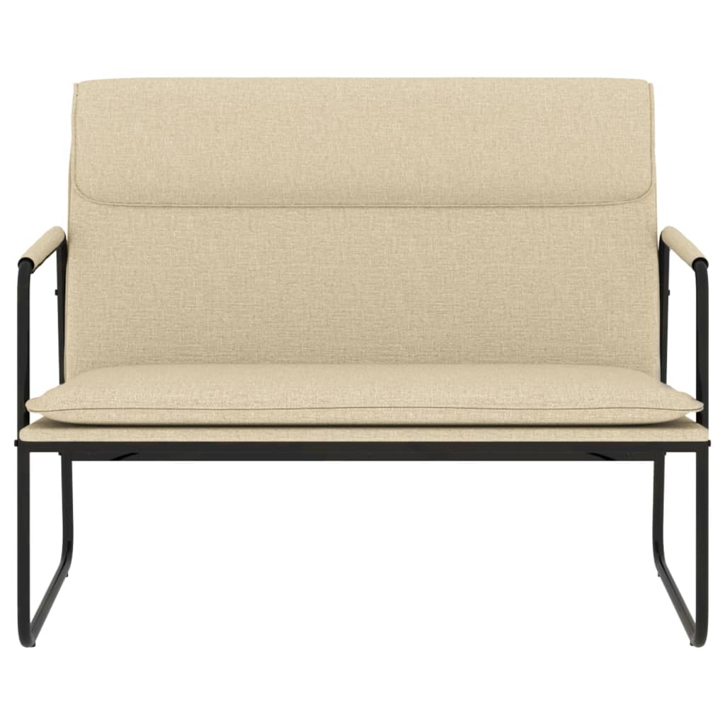 Klupa krem 100x64x80 cm od tkanine