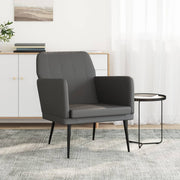 Fotelja sivi 61 x 78 x 80 cm od umjetne kože