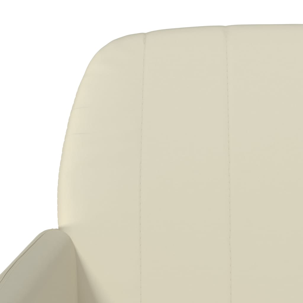 Klupa krem 107 x 80 x 81 cm od umjetne kože