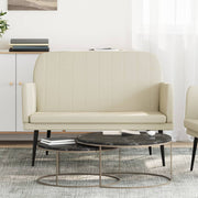 Klupa krem 107 x 80 x 81 cm od umjetne kože