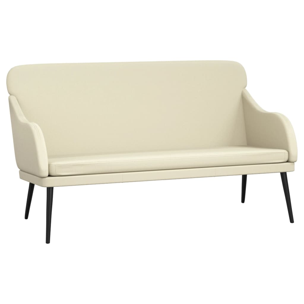 Klupa krem 110 x 76 x 80 cm od umjetne kože