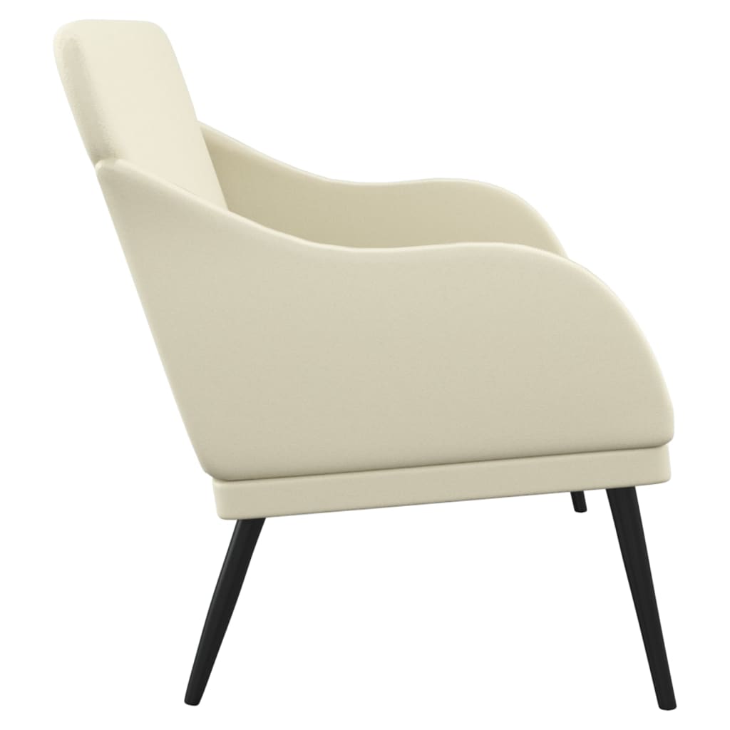 Klupa krem 110 x 76 x 80 cm od umjetne kože