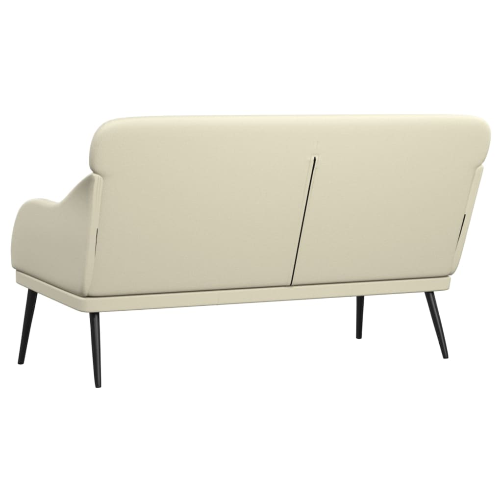Klupa krem 110 x 76 x 80 cm od umjetne kože