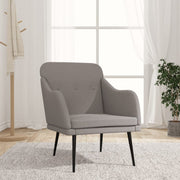 Fotelja smeđesiva 63 x 76 x 80 cm od tkanine