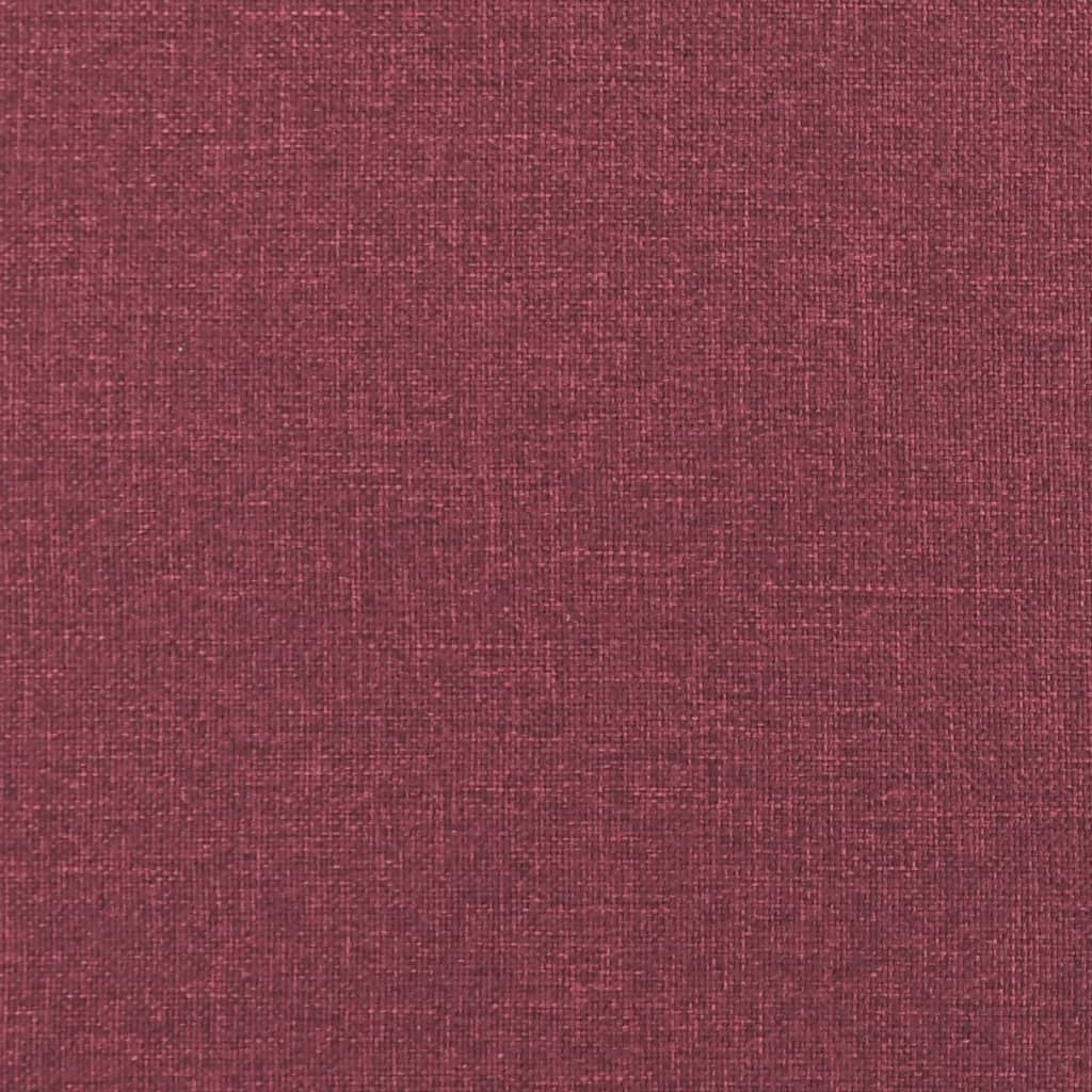 Klupa crvena boja vina 110 x 76 x 80 cm od tkanine