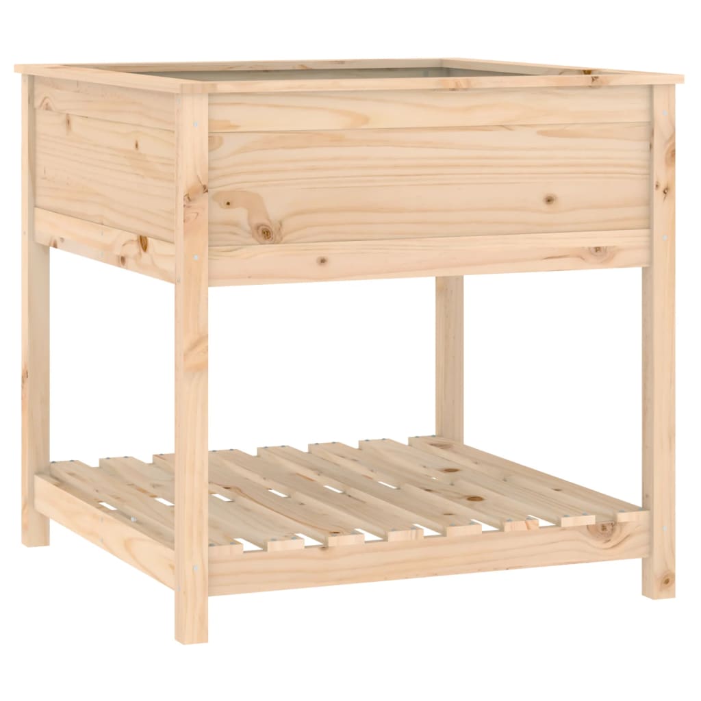 Sadilica s policom 82,5x82,5x81 cm od masivne borovine