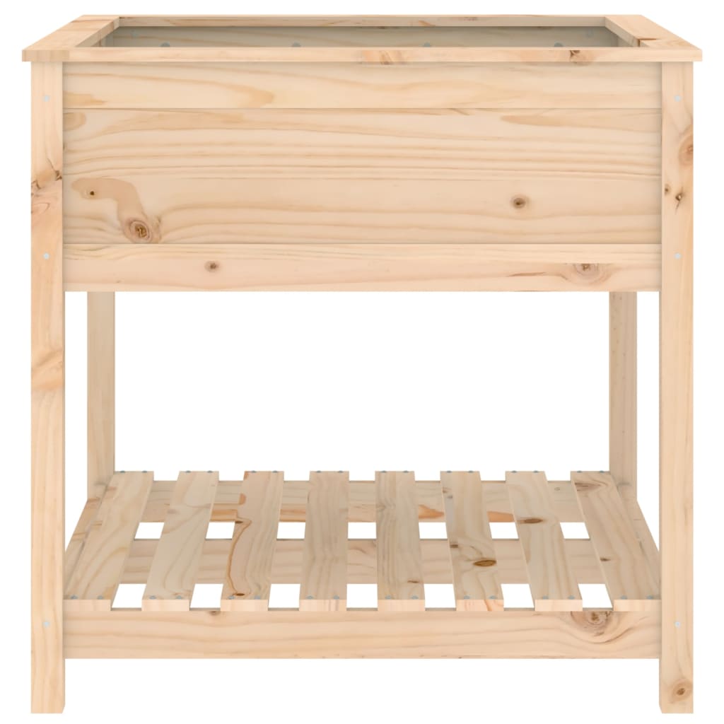 Sadilica s policom 82,5x82,5x81 cm od masivne borovine