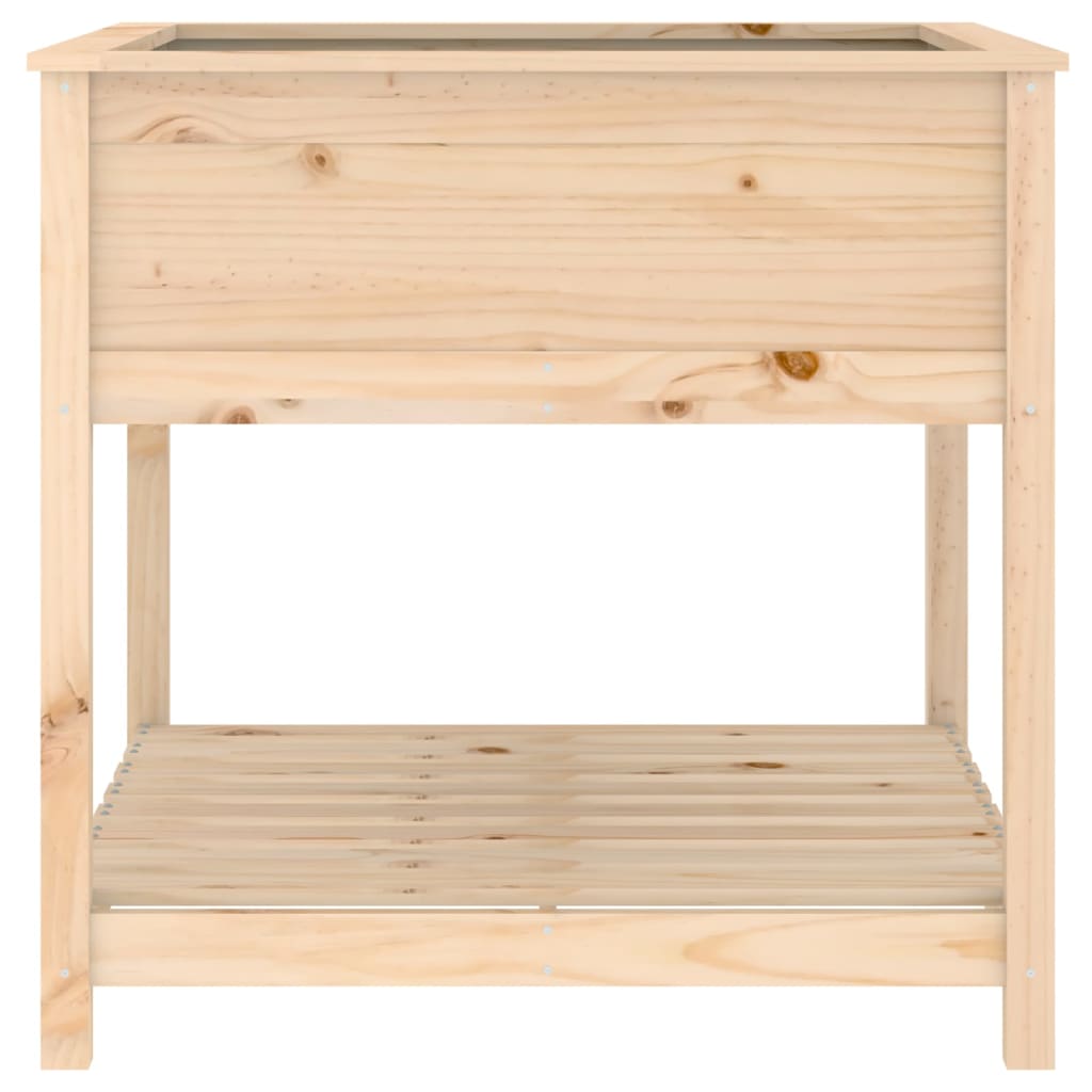 Sadilica s policom 82,5x82,5x81 cm od masivne borovine