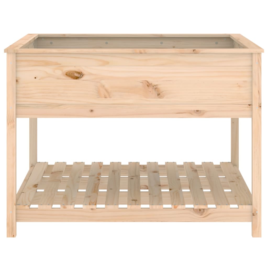 Sadilica s policom 111,5x111,5x81 cm od masivne borovine