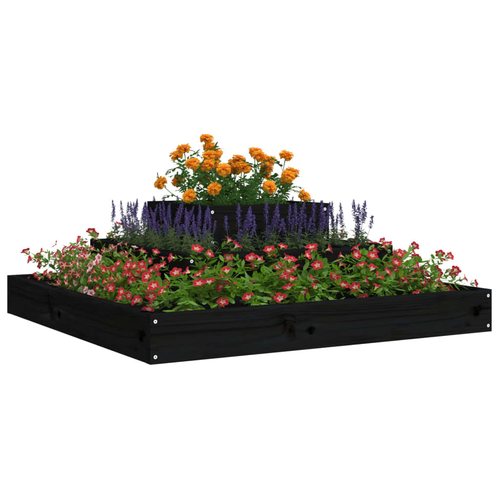 Sadilica crna 80 x 80 x 27 cm od masivne borovine
