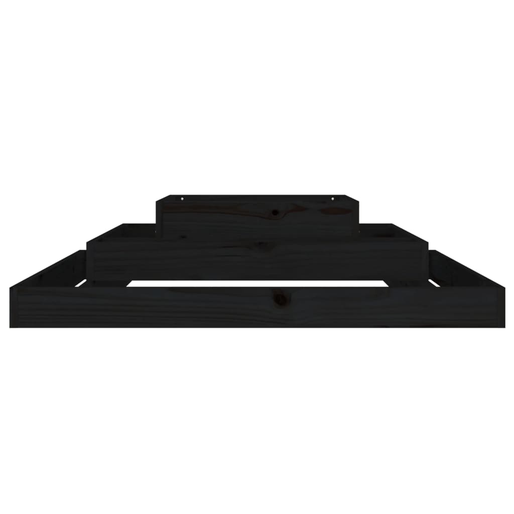 Sadilica crna 110x110x27 cm od masivne borovine