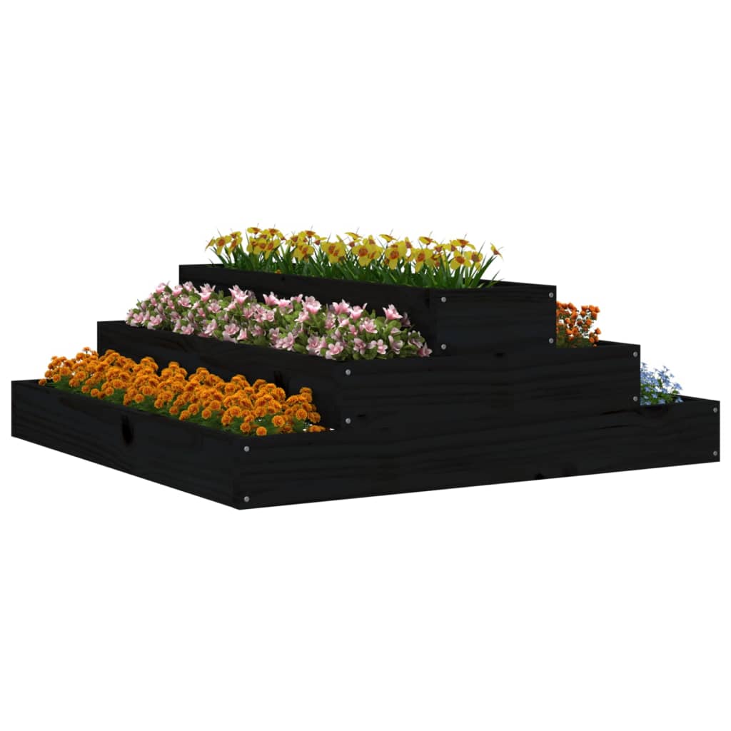 Sadilica crna 80 x 80 x 27 cm od masivne borovine