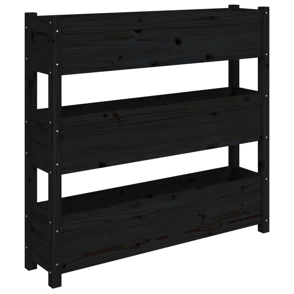 Sadilica crna 112 x 25 x 104,5 cm od masivne borovine