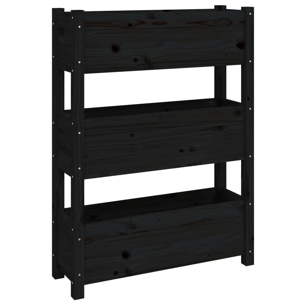 Sadilica crna 77 x 25 x 104,5 cm od masivne borovine