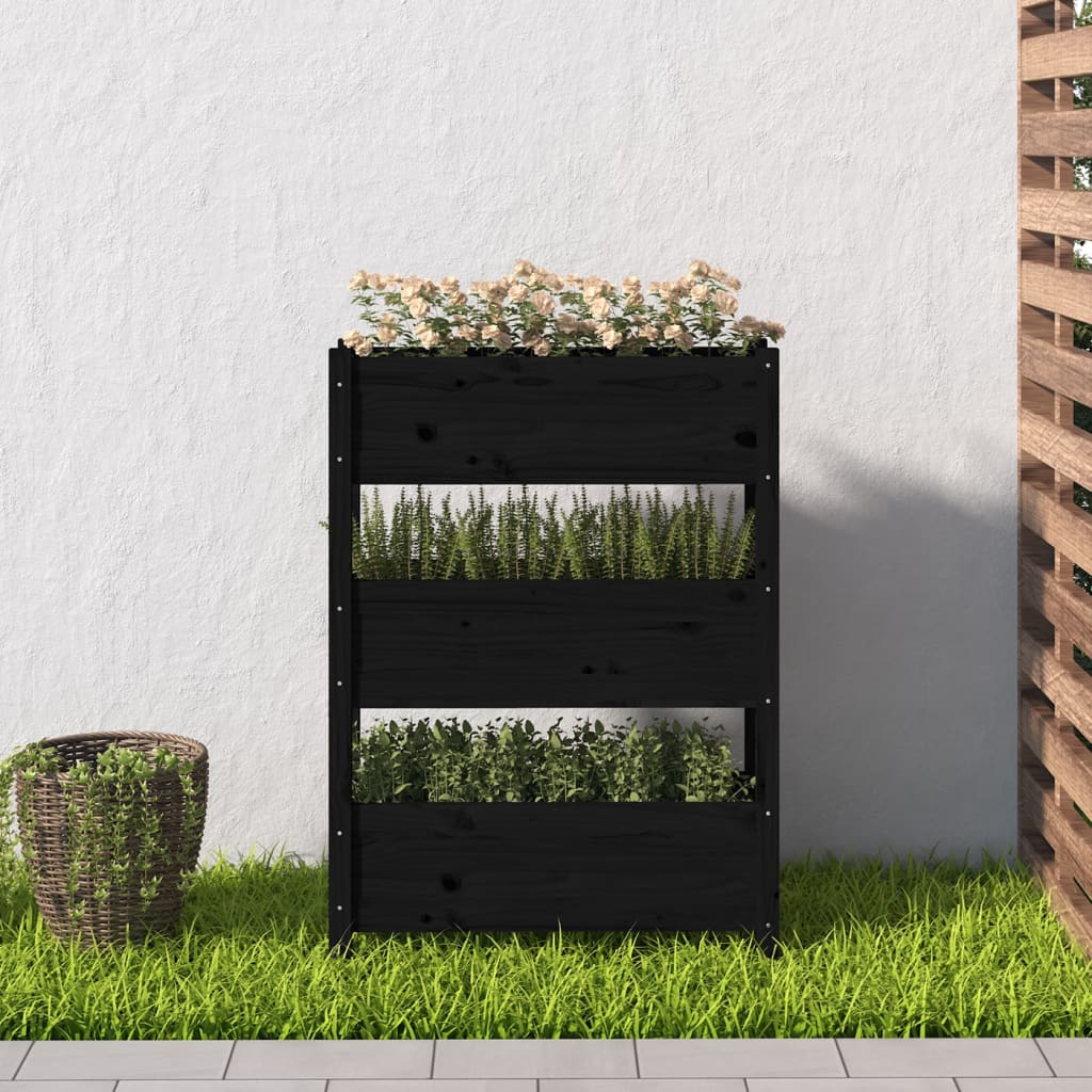Sadilica crna 77 x 25 x 104,5 cm od masivne borovine