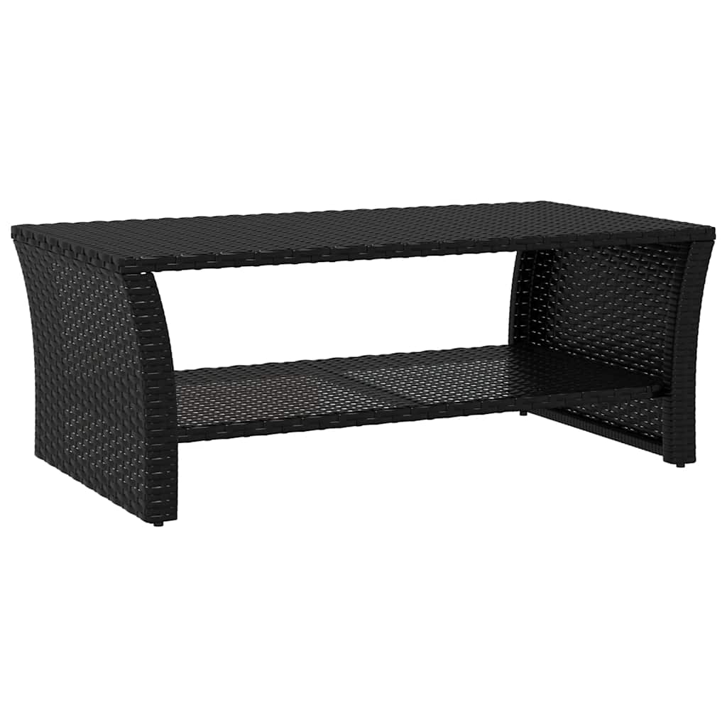 Stolić za kavu crni 100 x 50 x 40 cm od poliratana
