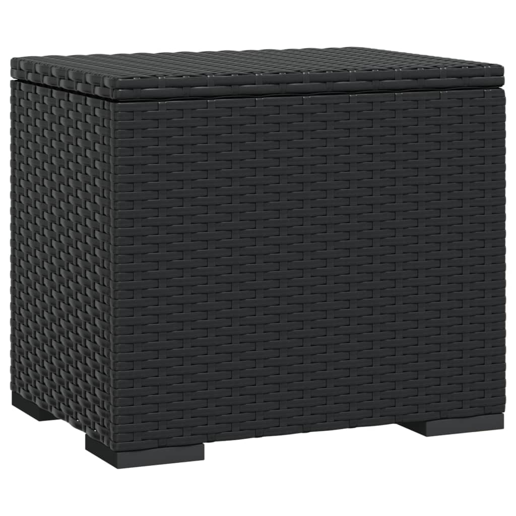 Otomani s jastucima 2 kom crni 40 x 30 x 40 cm od poliratana