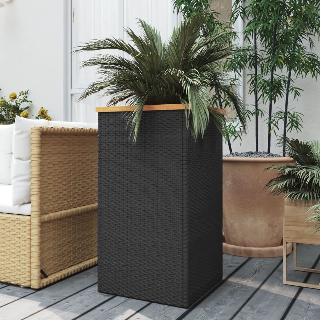 Sadilica crna 40 x 40 x 80 cm od poliratana