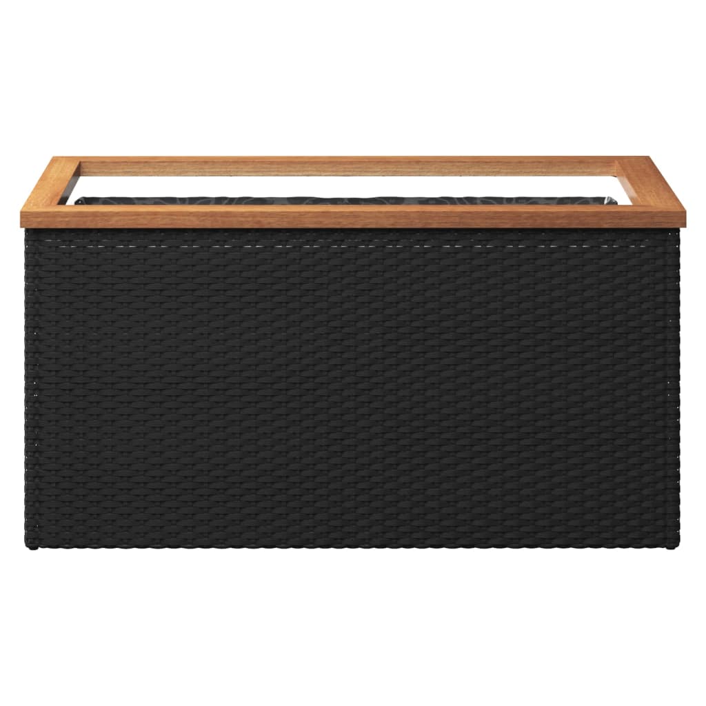 Sadilica crna 80 x 40 x 40 cm od poliratana
