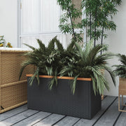 Sadilica crna 80 x 40 x 40 cm od poliratana