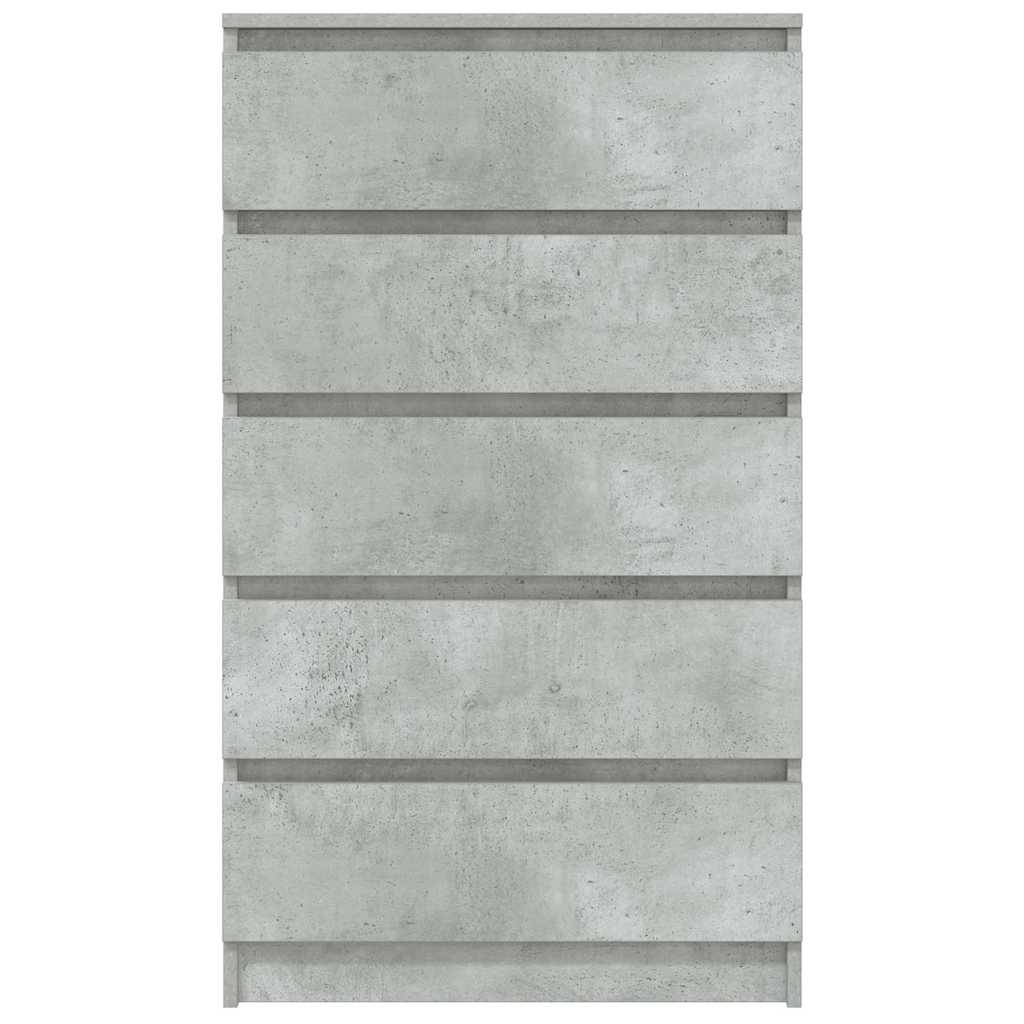 Ladičar siva boja betona 60 x 36 x 103 cm od konstruiranog drva